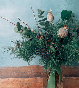 Winter Evergreens - Viburnum & Poppyseed - Flùr